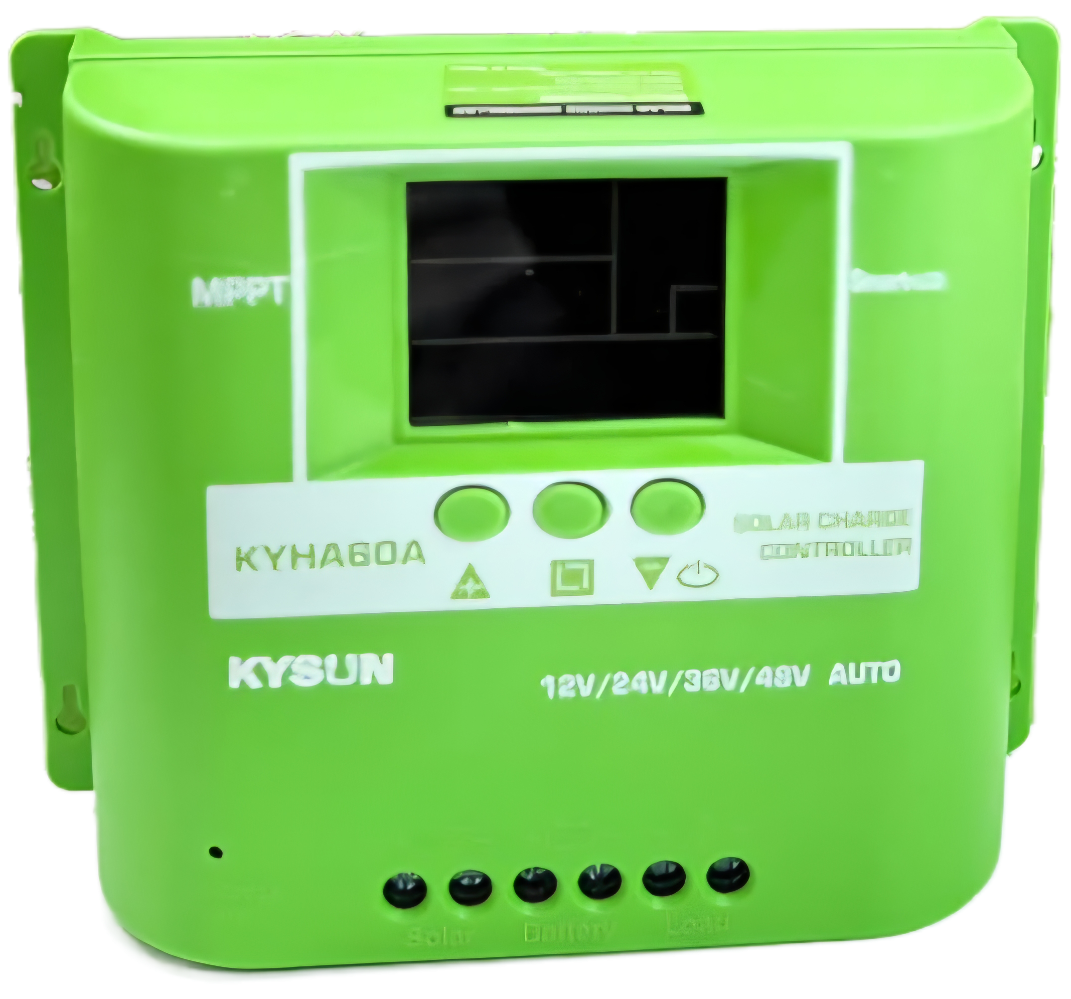 شارژ کنترلر دیجیتال خورشیدی ولتاژ خودکار 12/24/36/48 برند کایسان 60آمپر مدل KYHA60A PWM